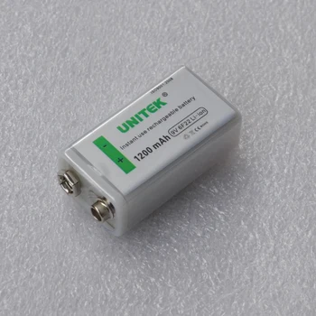 1PCS USB 9V punjiva litij-ionska baterija od 1200mAh 6F22 li-ion ćelija za mikrofon, KTV gitaru ekvilajzer dima alarm multimetar