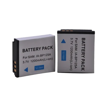 2 komada IA-BP125A Iabp125a Ia BP125A baterija za Samsung HMX-QF20, HMX-QF30, HMX-QF300, HMX-M20, HMX-Q10, HMX-Q1, HMX-M20, HMX-Q10