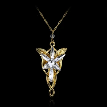 20 kom./lot Arwen Evenstar ogrlica vilenjaci Princess moda Crystal kubni cirkonij kamen privjesak za žene svadbeni poklon