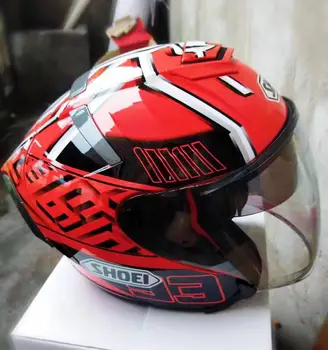 2019 novi X14 motocikl siguran kaciga 3/4 otvoreno lice zaštitna kaciga Crvena 93 motocikl racing kaciga