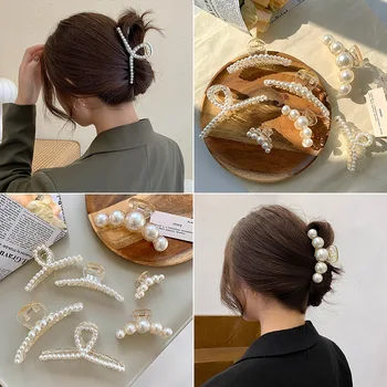 2020 Novi 31 stilova veliki biseri Klinac kandže ogroman mali makeover kose isječak pribor za žene korejski bobby pin Hairbands