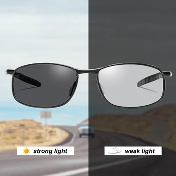 2020 photochromic sunčane naočale muškarci polarizovana vanjski Ribolov vožnje kvadratni okvir sunčane naočale za muškarce sa UV400