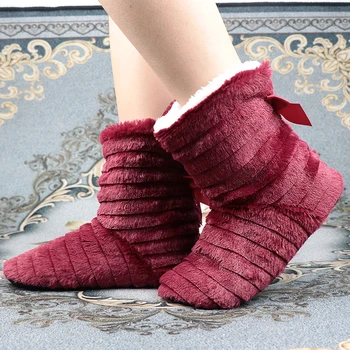 2020 ženske papuče toplo krzno papuče moda leptir-čvor krzneni osnovna cipele za djevojčice meke papuče za spavaće sobe pokrivene žene