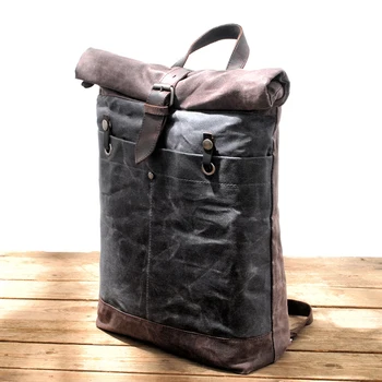 2020 вощеный platnu ruksak Ruksak i starinski računalni ruksak za muškarce i žene,profesionalni vanjski Turizam Putovanja školski ruksak