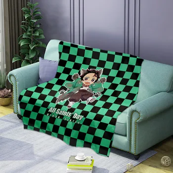 2021 novi anime demon ubojica 3D ispis deka фланелевое Pokrivač za krevet crtani baciti prekrivač za kauč poklon djeca i odrasli slatka luksuzni