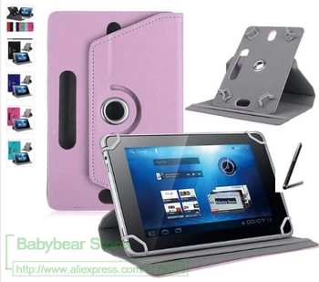 360 stupnjeva rotirajući univerzalna torbica za tablet, Acer Iconia Tab A500 / A501/A510/A511/A700 10,1-inčni PU kožna torbica + ručka