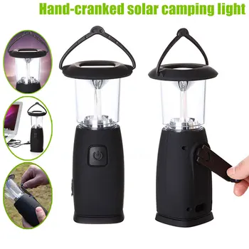6 Solar LED Hand-Up Crank Dynamo LED Light lampa lampa za vanjsku kampiranje lov, planinarenje Jedrenje SAL99