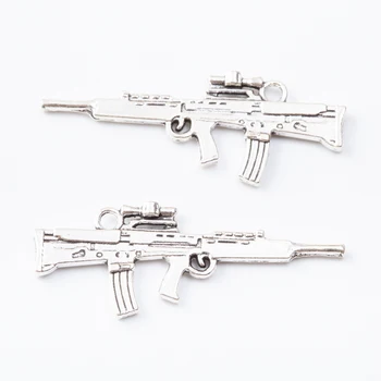 60 komada retro pištolj privjesak cink legura privjesak DIY europski stil izrade nakita 7018
