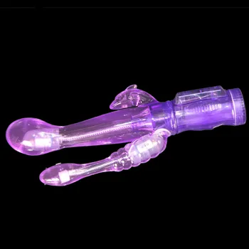 6speed Triple analnog klitoris Vibrator 3 rabbit Massager BUTT Masturbation G-točka Orgazam Stick podesiva vibrirajuće sex igračke za žene