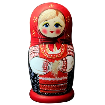 7 slojeva / set drvene lutke gniježđenja, Djevojačko želeći lutka lijepa ručni rad Matrioska Russa Djeca Dječje igračke, pokloni 20cm