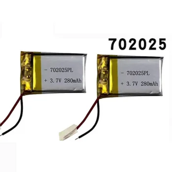 702025 3.7 V 280mAh litij-polimer li-ion baterija za bluetooth slušalica mp3 MP4 speaker mouse recorder 072025 702025
