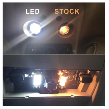 8 kom. Bijela Canbus LED svjetlo kupola žarulje unutrašnjost Kit, pogodan za 2010-2016 2017 2018 Chevrolet Camaro Dome prtljažnik licence lampe