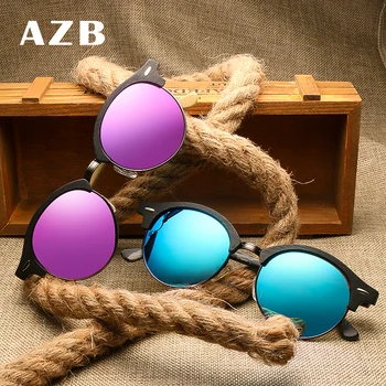 AZB drvene sunčane naočale za muškarce i žene polarizirane leće, naočale drveni полукадра naočale vintage dizajn nijanse sunčane naočale