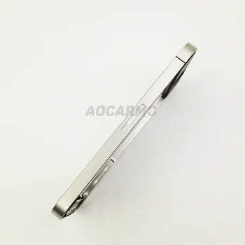 Aocarmo Metal Silver Middle Frame Bezel Housing Plate Board With Battery Sticker za iPhone 4