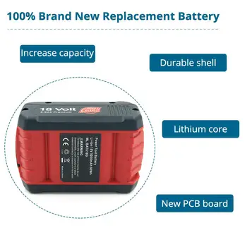 BAT609 Baterija 18V 6.0 A Li-ion punjiva baterija za Bosch 18V Battery BAT610G BAT618 BAT620 BAT622 BAT609G GSR 18 PSR 18