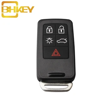 BHKEY5BUTTONS Smart Remote Key bez ključa Shell Fob za Volvo S60, V60 S70 V70 XC60, XC70 za Volvo KR55WK49264 Car key shell