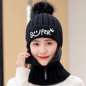 Brand AELNNG ženske zimske pletene kape plus Кашемировая topla kapa za žene s patent-zatvarač zaštitni poklopac uha