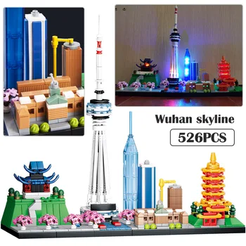 City Creator Street View poznata arhitektura Лахта Centar model gradivni blokovi Diy Guangzhou tv toranj cigle igračke za djecu