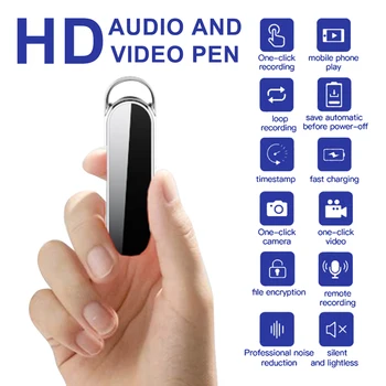 D8 profesionalni širokokutni video-audio snimač Full HD Mini USB kamera Pen Loop Record telefon OTG Auto Recording ugrađeni mikrofon