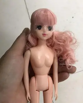 Duga kosa Licca lutka glave s tijelom mini slatka lutka skup djevojka DIY igrati lutka dio lutka pribor izvornu kvalitetu lutka glave