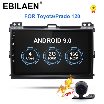 EBILAEN Android 9.0 Car Multimedia za Toyota Land Cruiser Prado 120 2004-2009 2Din Radio kasetofon player, GPS navigacija