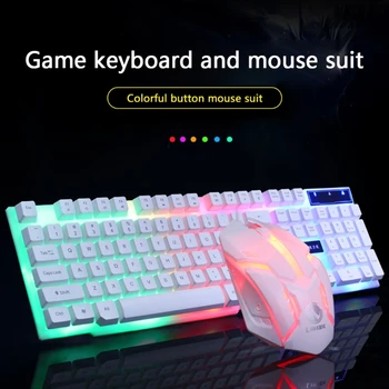 GTX300 USB Wired 104 tipke RGB svjetla ergonomski gaming miš, tipkovnica kombo set