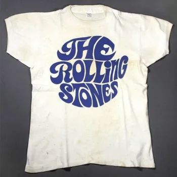 Hillbilly Vintage 70 s Rock The Rolling Stones majice Muški unisex Ženski ulični stil vrhovima svakodnevne ljetne bijele majice s kratkim rukavima