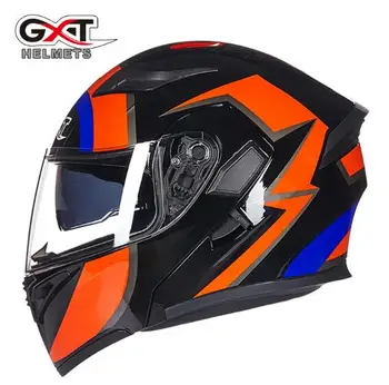 Hot GXT two objektiv open face motorcycle helmet full cover motorcycle flip helmet with anti-magla objektiv season size M, L, XL 88