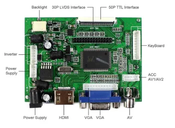Kit kontrolnog panela HDMI+VGA 2AV za LP156WH4 LP156WH4-TLA1 LP156WH4(TL) (A1) Peglanje vozača ekrana Led LCD