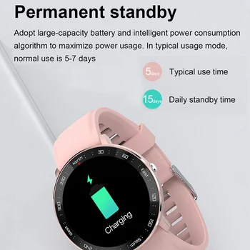 LIGE 2020 Women Smart Watch zaslon osjetljiv na dodir Bluetooth SmartWatch Heart Rate vodootporan Sport fitness pametna narukvica za Android i iOS
