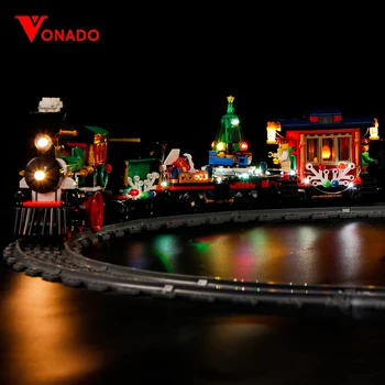 Led svjetlo je kompatibilan s Lego 10254 Creator City Christmas Winter Holiday Train 36001 Building Blocks (samo svjetlo+utor)