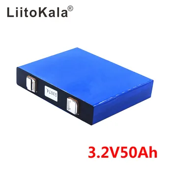 LiitoKala 3.2 v 50Ah LifePo4 baterija je litij 150A 3C visoke zalihe za diy 12V 24V solar inverter električni automobil trenera golf-kar