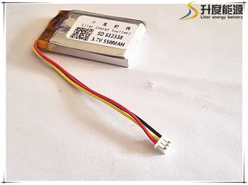 Litij-polimer model 612338 602338 550mah 3.7 V litij-polimer baterija MP3 MP4 GPS priključak