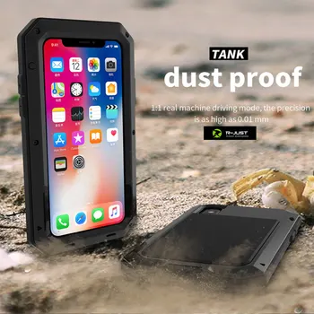 Luksuzni otporna na udarce Dum oklop waterproof metal aluminij telefon navlake za iPhone 12 11 Pro Max X XS XR Max 8 7 6 6s Plus torbica