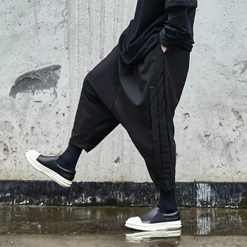 MR-DONOO Japan Style Gothic Dark Black Cross Muške hlače elastične Wist slobodan hlače Oversize punk hip-hop ženske sportske hlače CA303-X038