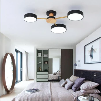 Moderne drvene lusteri i lampe za dnevni boravak blagovaonica kuhinja spavaća soba svjetiljka s led žaruljama stropni lampe lusteri rasvjeta