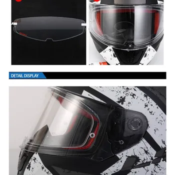 Moto kacigu i vizir jasno anti-magla krpa pogodno pogodno za LS2 FF320 FF328 FF353 FF390 kaciga objektiv anti-magla film
