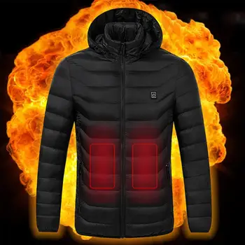 Motocikli grijaće jakne otvoreni prsluk i kaput topla zimska toplinska odjeća USB kuhalo s dugim rukavima grijanje jakne s kapuljačom