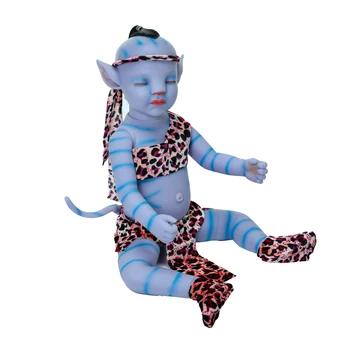 New Reborn Baby Doll 20 inča realan novorođenčad i bebe lutka slatka plava Baby Boy Night Light puni vinil Boneca lutke, igračke za djecu