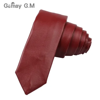 Nove kravate od umjetne kože za muškarce svakodnevne kravate od umjetne kože modni čvrste muške kravate za vjenčanje poslovno odijelo, kravata