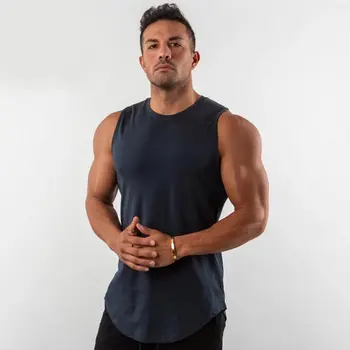 Novi Bodybuilding Majice muškarci teretana fitness treninga pamučna majica bez rukava muške casual Potkošulja prsluk Mike кроссфит odijevanje