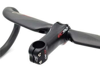 Novi EC90 carbon fiber road bike handlebar + handlebar 400/420/440x70-130mm, biciklistička volan