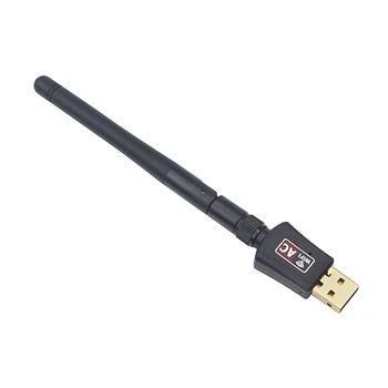 Novi dolazak 600 Mb/s Wifi adapter RTL8811AU čips dual-band 2.4 G/5.8 G 802.11 ac USB bežični mrežni prilagodnik za stolno računalo / laptop/PC