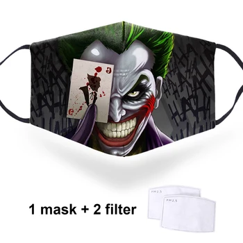 Odrasla smiješno 3D crtani film ispis pokrijte usta utapa periva za višekratnu upotrebu PM2. 5 filteri maska za lice prašinu vanjski svakodnevni Maska