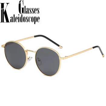 Okrugle sunčane naočale Žene luksuzni brand Matel Frame stare sunčane naočale za muškarce retro black klasične naočale nijanse dame UV400