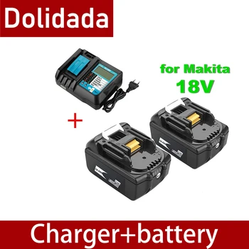 Originalni 18V18Ah baterija 18000mah litij-ionska baterija zamjena baterije za MAKITA BL1880 BL1860 BL1830battery+4A punjač
