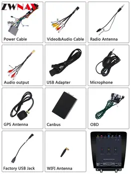 PX6 4 + 64 Tesla vertikalni prikaz Android 8.1 auto dvd multimedijski player za Ford Mustang 2010-GPS Navi Radio type recorder Map