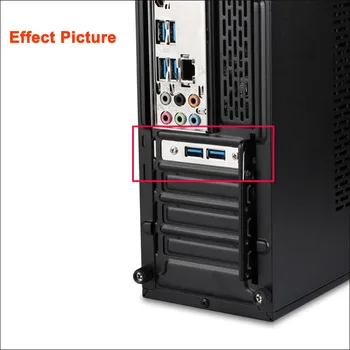 Puna veličina nosač matične ploče 20pin do 2 USB 3.0 portova ženski poleđina naslov priključak kabel adapter PCI slot ploče je 50 cm