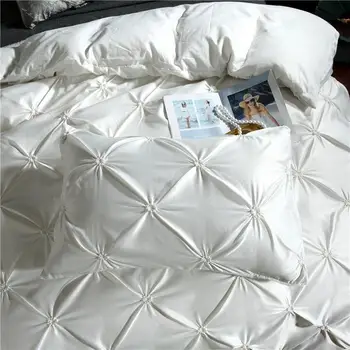 Svila posteljina posteljina posteljina posteljina posteljina posteljina kraljice XY37# deka bračni krevet prekrivač u boji veličine kreveta, posteljina Kraljica Xy37 # komplet plahti tvrdi