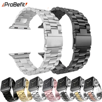 The latest 2019 ProBefit Edelstahl Strap Für Apple Uhr 42mm-38mm Serie 1/2/3 Metall Armband Armband für iWatch Serie 4 44mm 40mm